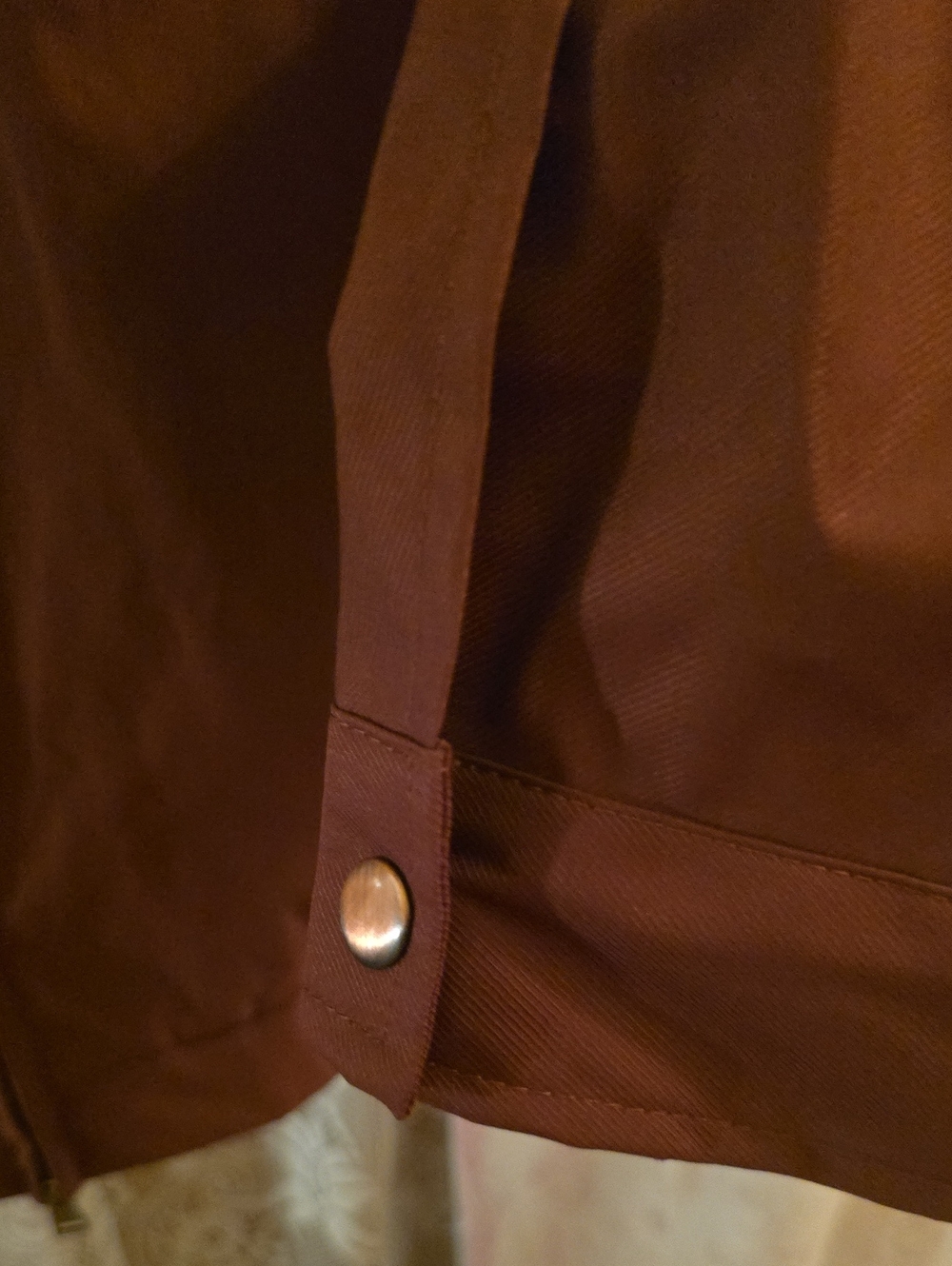 New Goodfellow Men's XXL Rust Brown Lightweight Utility Zip Jacket - Picture 4 of 9